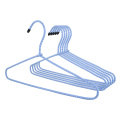 Colorful Fashionable Non Slip Clothing Rope Covered Shirt hanger  Metal Hangers with Braided Cord